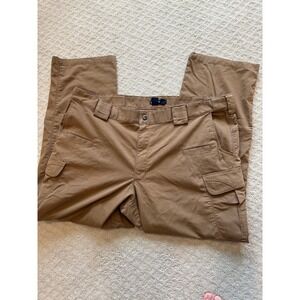 5.11 Tactical Cargo Pants Work Utility Outdoor Hiking Tan Brown Large Ripstop‎